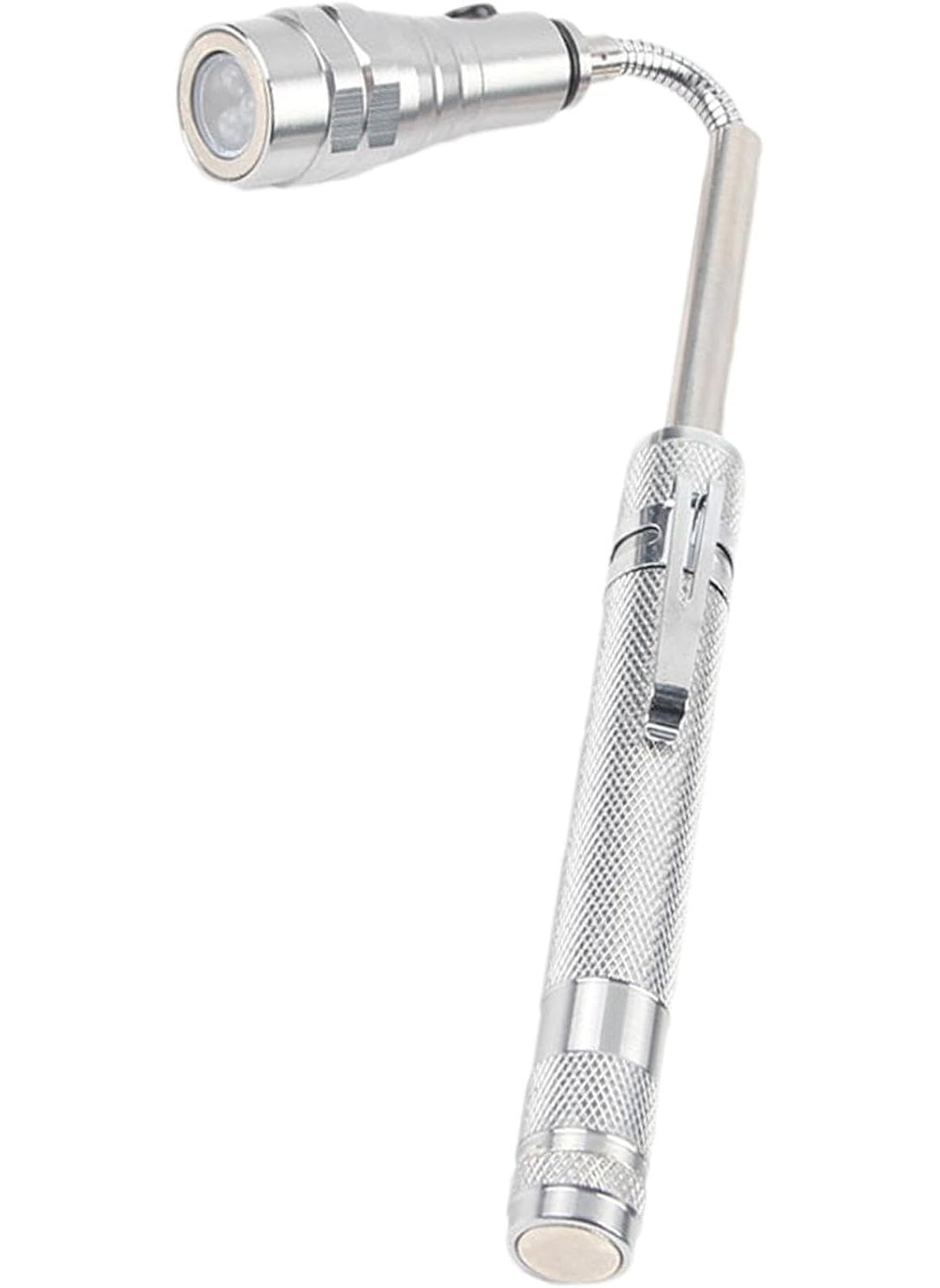 Openja Openja 360 Flexible Extendible Head 3 LED Torch with Scratch Resistant Diamond Body Magnetized Head Base Telescoping Flashlight Magnetic Pick Up Tool Lamp Pen Light  - Image 2