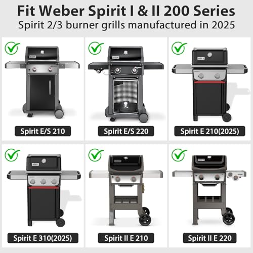 Utheer Ceramic Full Size Griddle Insert for Weber Spirit I & II 200 Series E-210 E-220 S-210 S-220, Spirit 200/300 (2025), Replacement for Weber 7637– Nonstick, Easy Clean, Even Heat for Outdoor BBQ - Image 4
