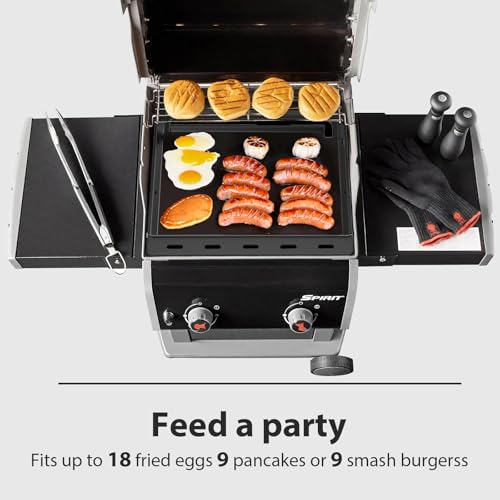 Utheer Ceramic Full Size Griddle Insert for Weber Spirit I & II 200 Series E-210 E-220 S-210 S-220, Spirit 200/300 (2025), Replacement for Weber 7637– Nonstick, Easy Clean, Even Heat for Outdoor BBQ - Image 5