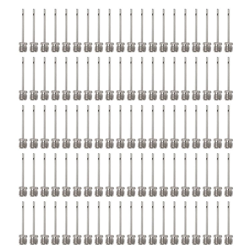 100 PCS Stainless Steel Pump Needle, Ball Pump Inflation Needles For Soccer Rugby Football Volleyball Ball,Inflatable Air Pump Needle - Image 1