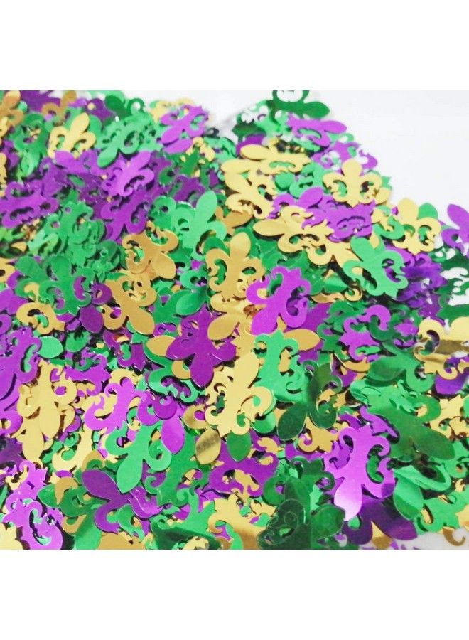 CupaPlay 1400Pcs Mardi Gras Confetti Decorations Carnival Birthday Party Supplies Favors Table Decor - Image 1