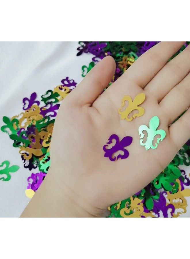 CupaPlay 1400Pcs Mardi Gras Confetti Decorations Carnival Birthday Party Supplies Favors Table Decor - Image 4