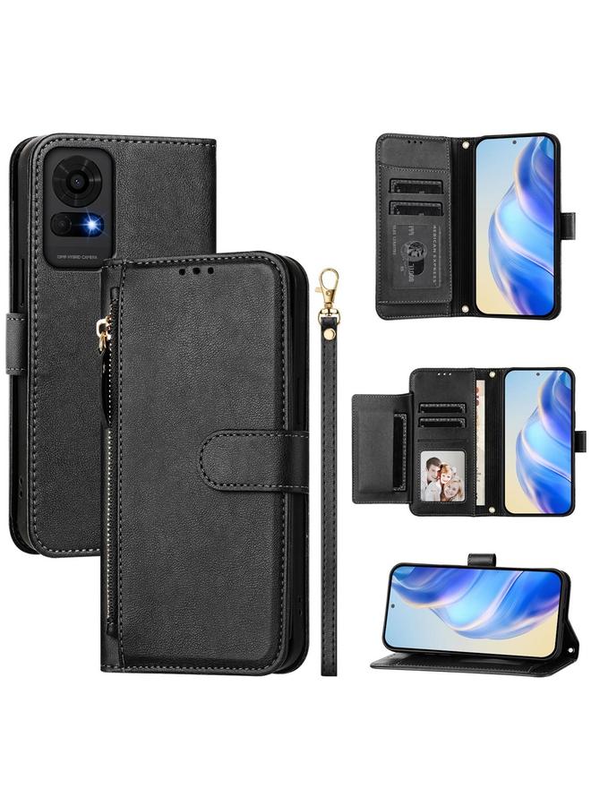 erorex Case For TCL 50 LE Multi-Card Slots Zipper Wallet Leather Phone Case  - Image 1