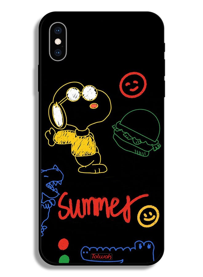 Tolwak Apple iPhone XS Protective Case Summer Sticker - Image 2