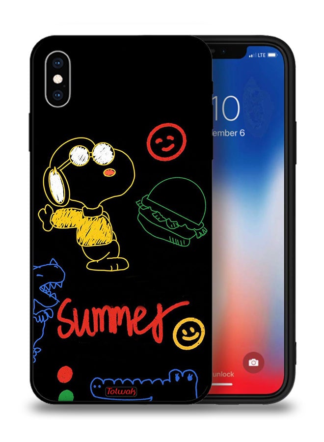 Tolwak Apple iPhone XS Protective Case Summer Sticker - Image 1