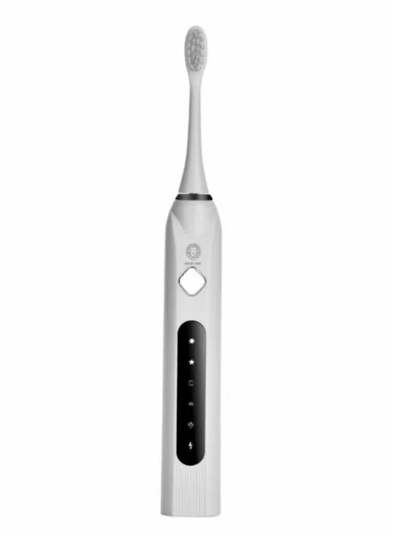 GREEN LION Electric Toothbrush Gen-2 with 5 Modes & 4 Brush Heads, Suitable for Sensitive & Color Teeth, Standard Whitening, Intelligent Timing, Slim Design, IPX7 Waterproof - White - Image 2