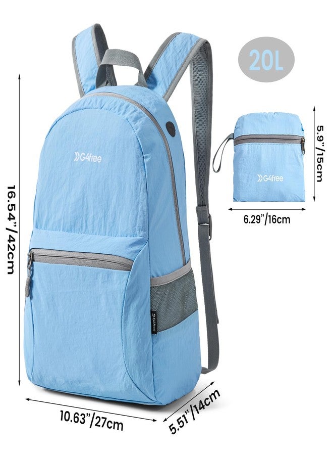 G4Free Small Foldable Ultralight Waterproof Backpack for Camping Hiking Cycling Men Women 20L - Image 2