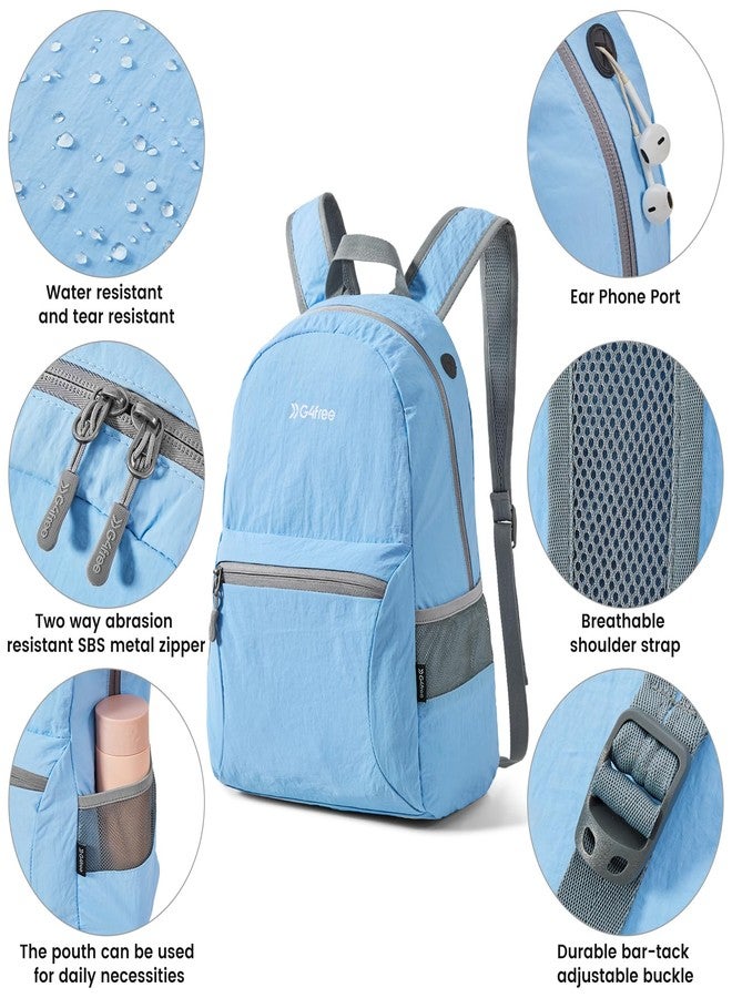 G4Free Small Foldable Ultralight Waterproof Backpack for Camping Hiking Cycling Men Women 20L - Image 4