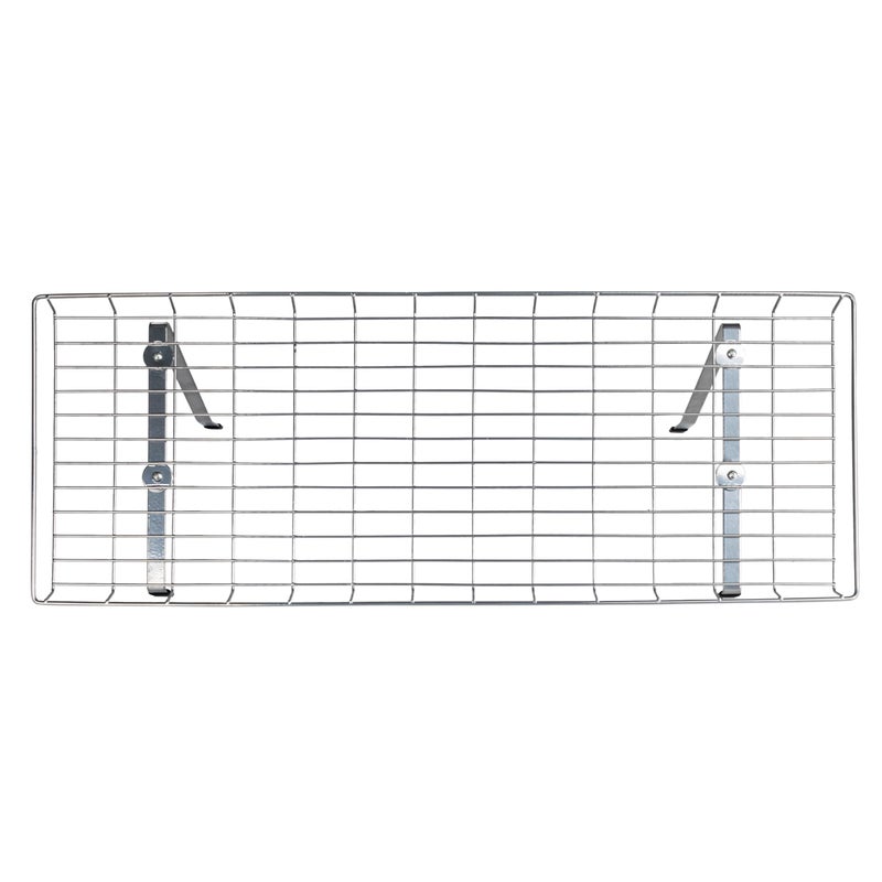 Household Essentials Rear Display Over-The-Washer Storage Shelf to Organize and Store Laundry Room Supplies, Silver - Image 5