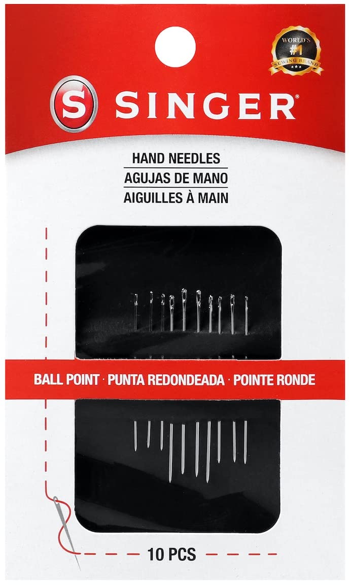 SINGER Ball Point Assorted Hand Needles, 10-Count - Image 1