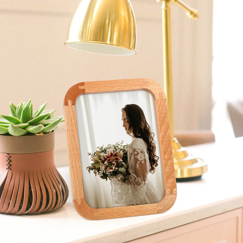 Desktop Standing Photo Frame Delicate Picture Photo Display Frame Home Decoration - Image 3