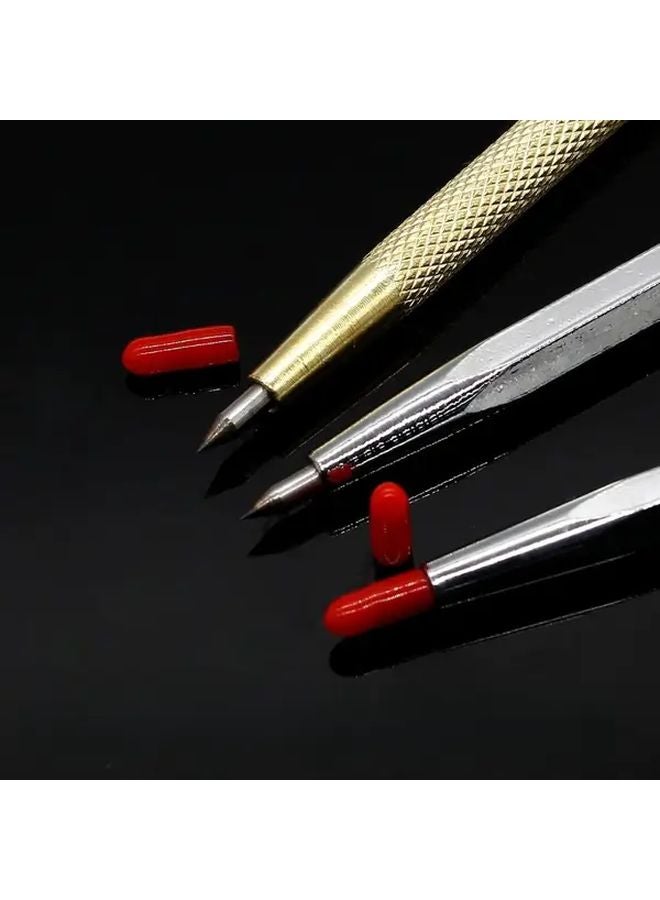 Diamond Scribing Pen Golden Heavy Duty Magnetic Tip For Glass Metal Wood - Image 3