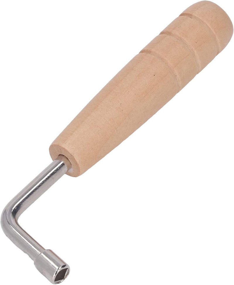 Lyre Harp Tone Tuning Tool Portable Stable Piano Wrench for Music Enthusiasts Metal and Solid Wood - Image 3