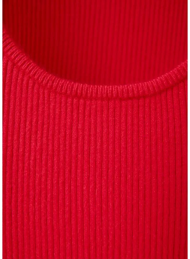 Mango Fitted Ribbed Top