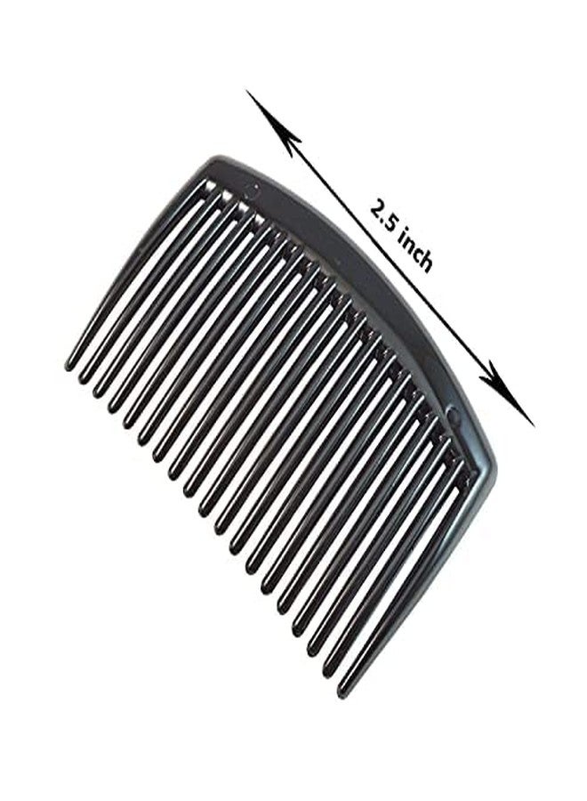 Palmate Plastic Black Hair slide Clip Hairpin Side Combs Pin for Women or Girls - Pack of 2 Pcs - Image 3