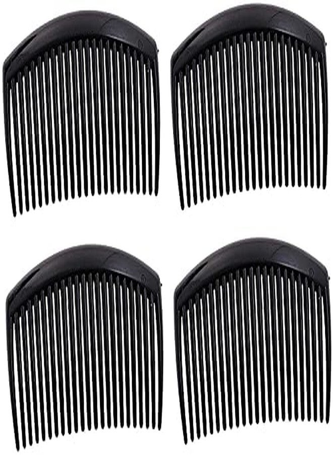 Palmate Plastic Black Hair slide Clip Hairpin Side Combs Pin for Women or Girls - Pack of 2 Pcs - Image 4