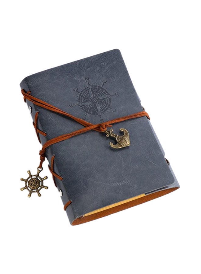 نيبمينينت دفتر يوميات بتصميم مبتكر مزين مرساة قرصان رمادي