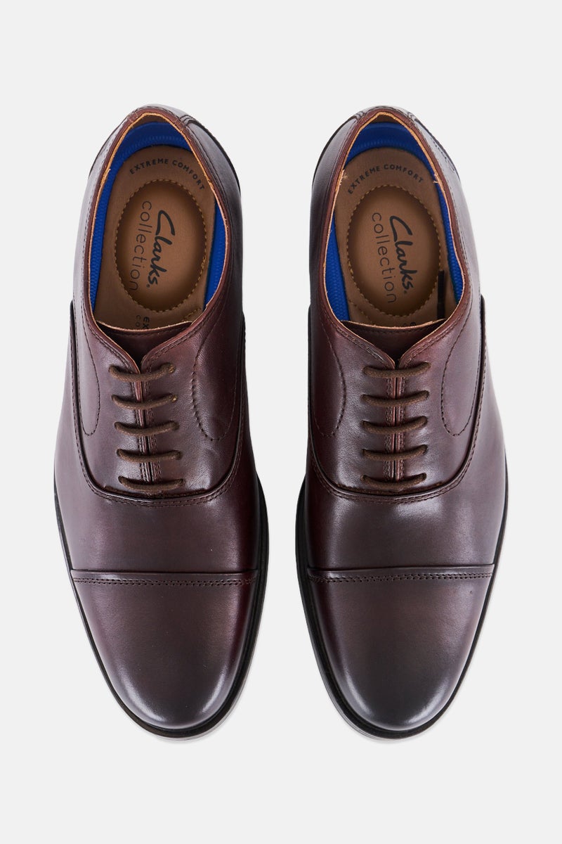 clarks Men Whiddon Ox Lace Up Formal Shoes, Brown - Image 3