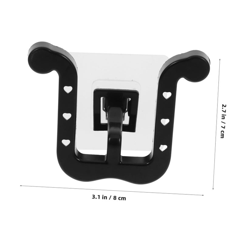 White 2Pcs Wall Mounted No Drill Slipper Rack Waterproof Bathroom Shoe Organizer Storage Shelf - Image 3