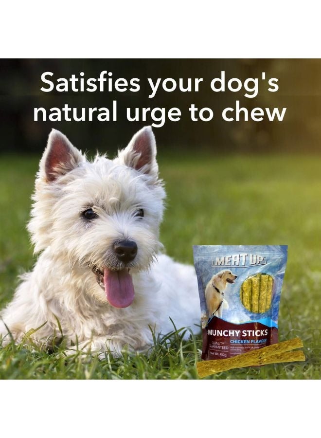 Meatup Munchy Sticks Dog Treat  Chicken (Buy 1 Get 1) 2 x 700g - Image 5