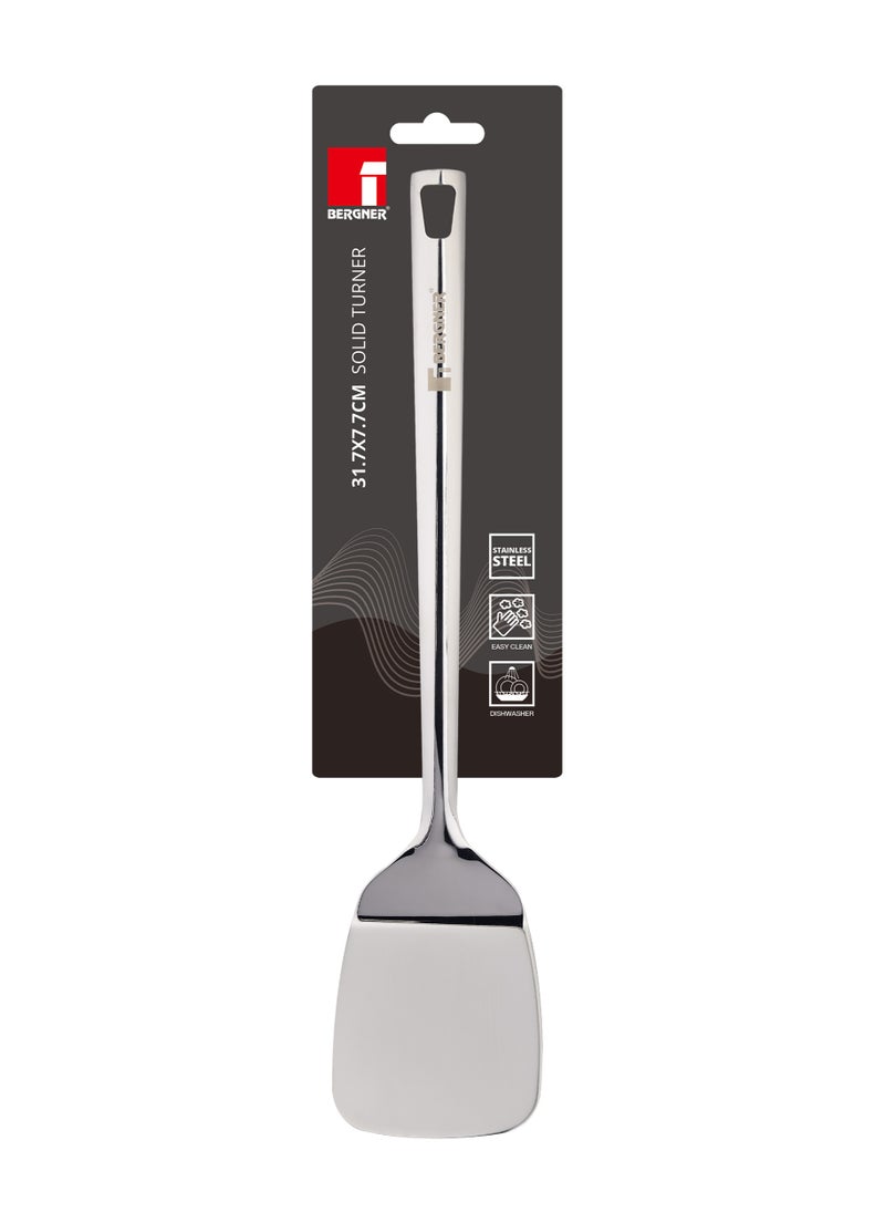 BERGNER SONIDO 18/10 STAINLESS STEEL SOLID TURNER 38.5X8.3 CM, SILVER COLOR, BG38664MM  - Image 3