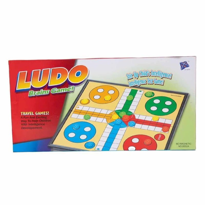 Ludo board Game, Plastic foldable game set - Play with upto 4 players (8002A) - Image 1