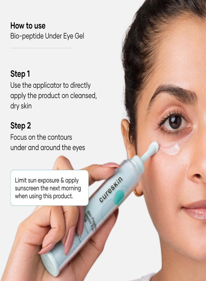 Cureskin مجموعة العناية بالعين من كيور سكين | زيت للحواجب والرموش | جل الببتيد الحيوي للهالات السوداء | سيروم لنمو الرموش | كريم للهالات السوداء للنساء والرجال - Image 3