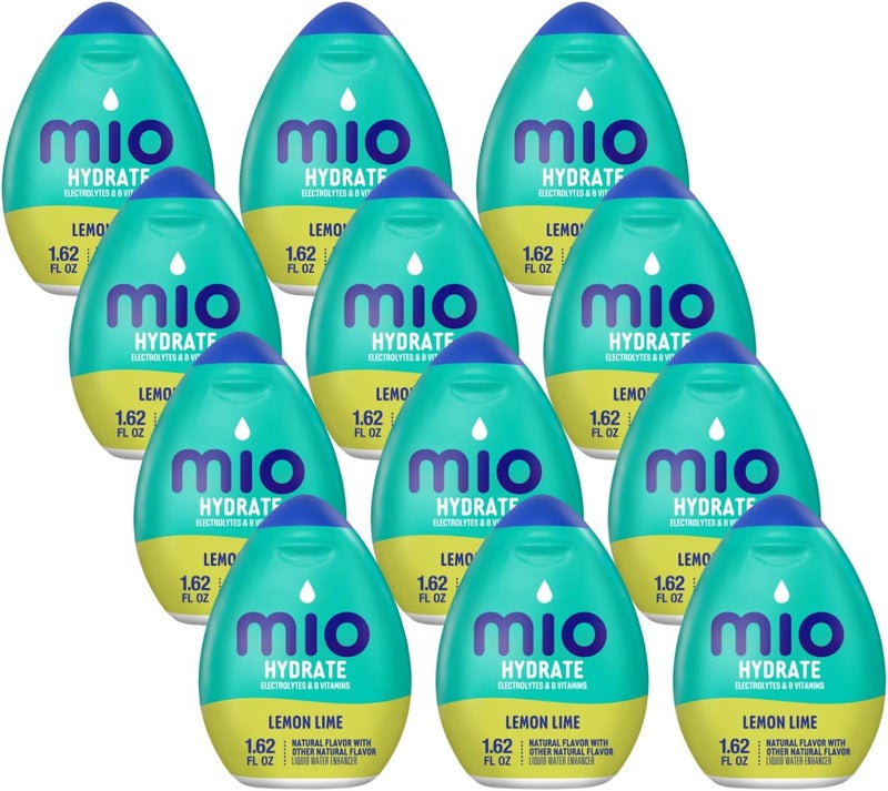 Mio Sport Liquid Water Enhancer, Lemon Lime, 1.62 OZ, 12-Pack - Electrolytes & B Vitamins - Image 1