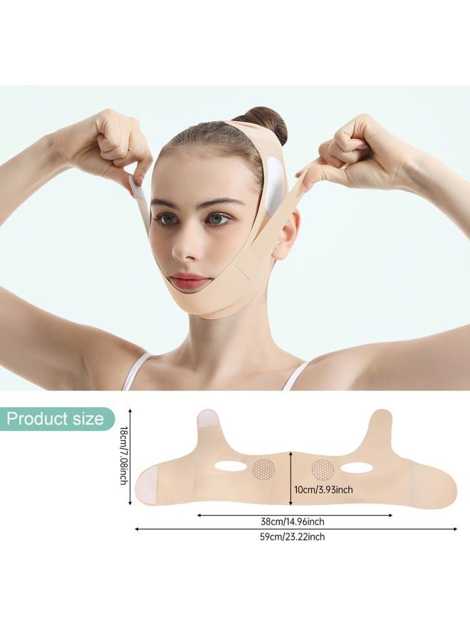 Graphene Face Lift Belt, Facial Lifting Bandage, Breathable Outline Lifting Shaping Face Band Chin Up Lifting - Image 5