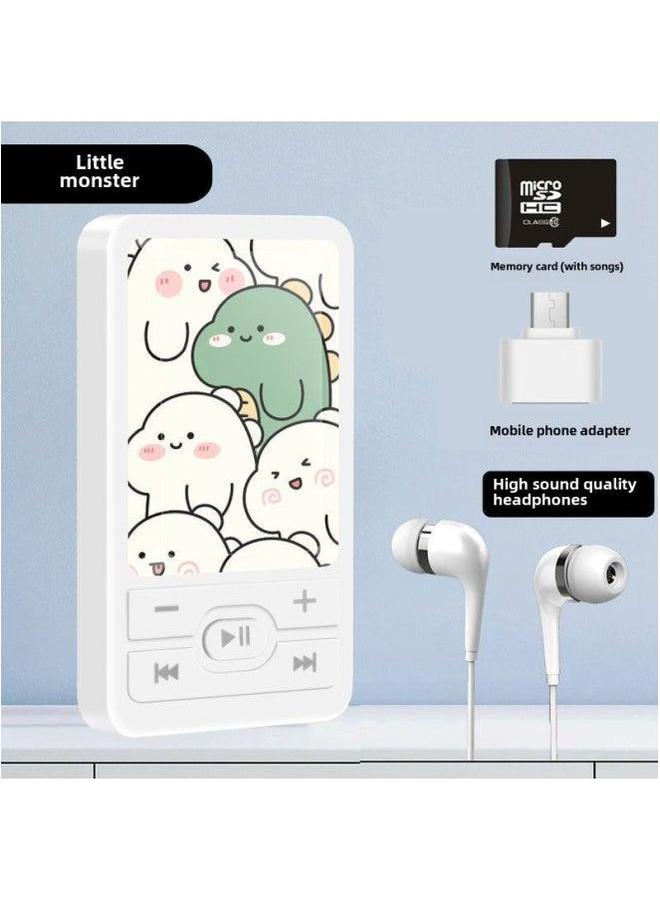 Students Listen To Music Mp3 Walkman High School Boys And Girls Mini Portable Sports Player Changmai-Body Color:A1 Little Dinosaur-Memory Capacity:No External Noise 128 Can Save 20,000 Songs + 4-piece Set - Image 1