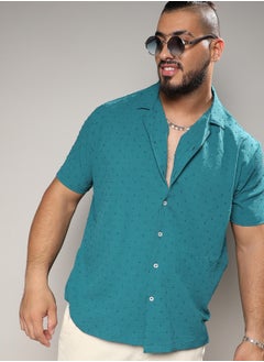 Instafab Plus Self-Design Pom-Pom Shirt  - Image 1