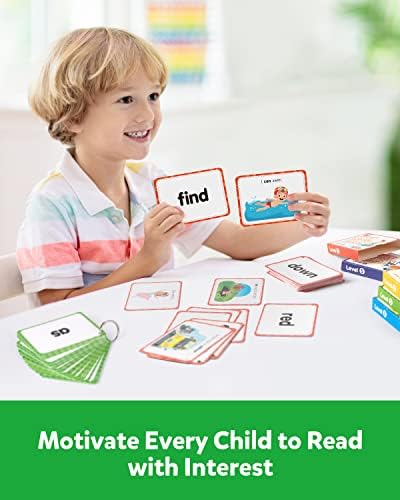 Coogam Sight Words Educational Flashcards - 220 Dolch Sightwords Game with Pictures & Sentences,Literacy Learning Reading Cards Toy for Kindergarten,Home School Kids 3 4 5 Years Old - Image 4