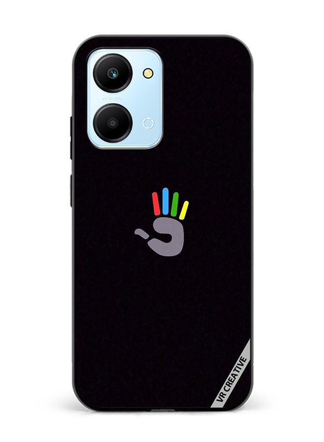 VR CREATIVE Protective Case Cover For Honor Play7T Colorful Hand Design Multicolour - Image 1