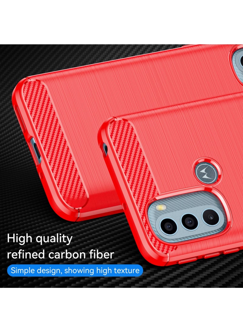 Shockproof Protective Phone Case for Motorola Moto G60s Red - Image 2
