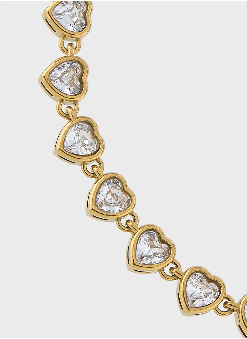 Staurtz Crystal Heart Bracelet