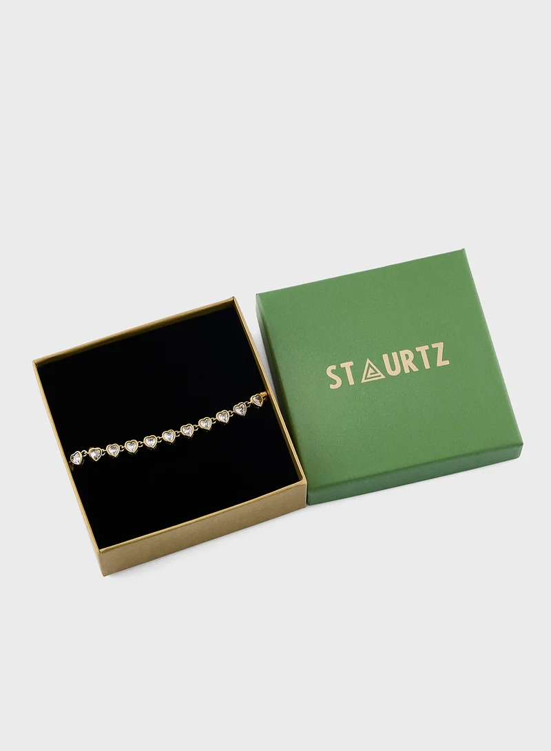 Staurtz Crystal Heart Bracelet