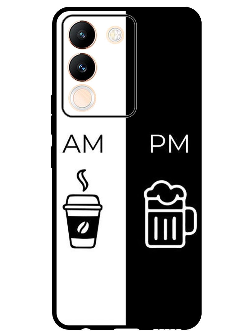Theodor غطاء حماية مضاد للخدش ومقاوم للصدمات لهاتف Vivo V29e AM - PM - Image 1