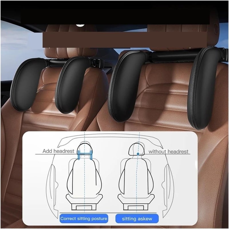 Ergonomic 360° Adjustable Cervical Pillow with Memory Foam for Car Travel - Compatible with fit for and Models(A10-cloth) - Image 3