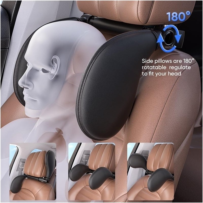 Ergonomic 360° Adjustable Cervical Pillow with Memory Foam for Car Travel - Compatible with fit for and Models(A10-cloth) - Image 4