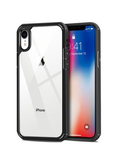 UCHUANG iPhone Xr Case Clear Cover Ultra Thin Silicone Shockproof Hard Back Cases Transparent Protective Slim Phone Case for Apple iPhone Xr 6.1 inch - Black  - Image 1