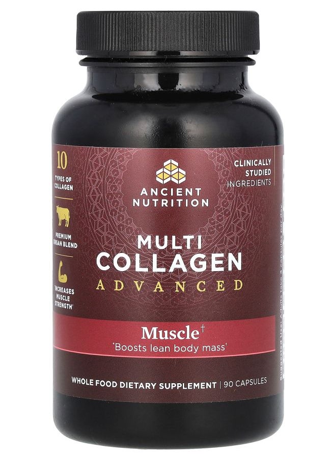Ancient Nutrition - Multi Collagen Advanced Muscle 90 Capsules - Image 1