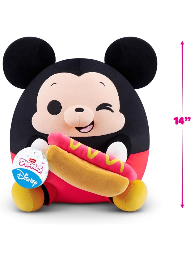 Snackles Disney 14-inch Plush (Mickey) by ZURU, Plush with Snack Accessory - Image 4