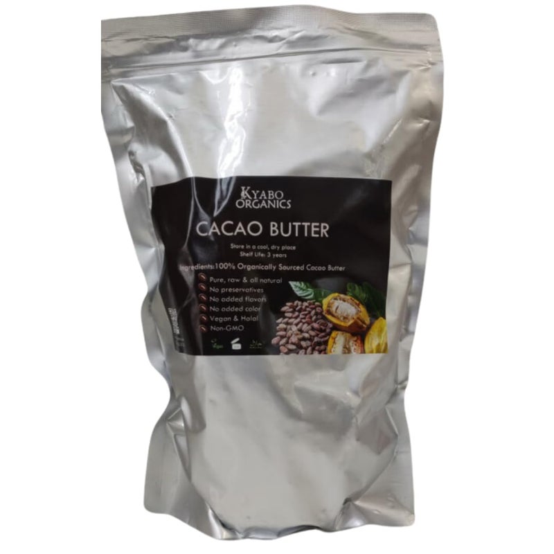 Kyabo 100 Pure and All Natural Cocoa Butter  3lb  Food Grade  great for making lip balm cream hair products candle hair removal and craft projects  Made with Organic Cacao