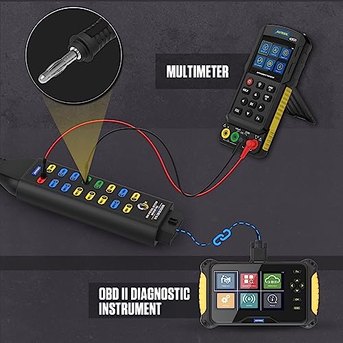 AUTOOL OBD2 Breakout Box OBDII Protocol Detector for Monitoring Signals of Communication/Power/Grounds, 16-Pin CAN Breakout Box, 4mm Banana Jack with Multi-Function Jumper - Image 3