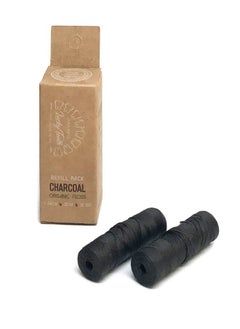 Lucky Teeth Organic Bamboo Fibre With Activated Charcoal Floss Refills With Tea Tree And Peppermint Essential Oils 60 M/66 Yds By Lucky Teeth (2 Pack)  - Image 1