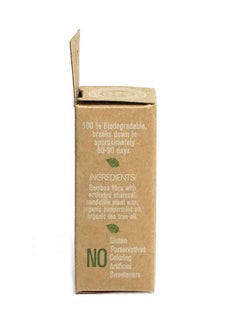 Lucky Teeth Organic Bamboo Fibre With Activated Charcoal Floss Refills With Tea Tree And Peppermint Essential Oils 60 M/66 Yds By Lucky Teeth (2 Pack)  - Image 4