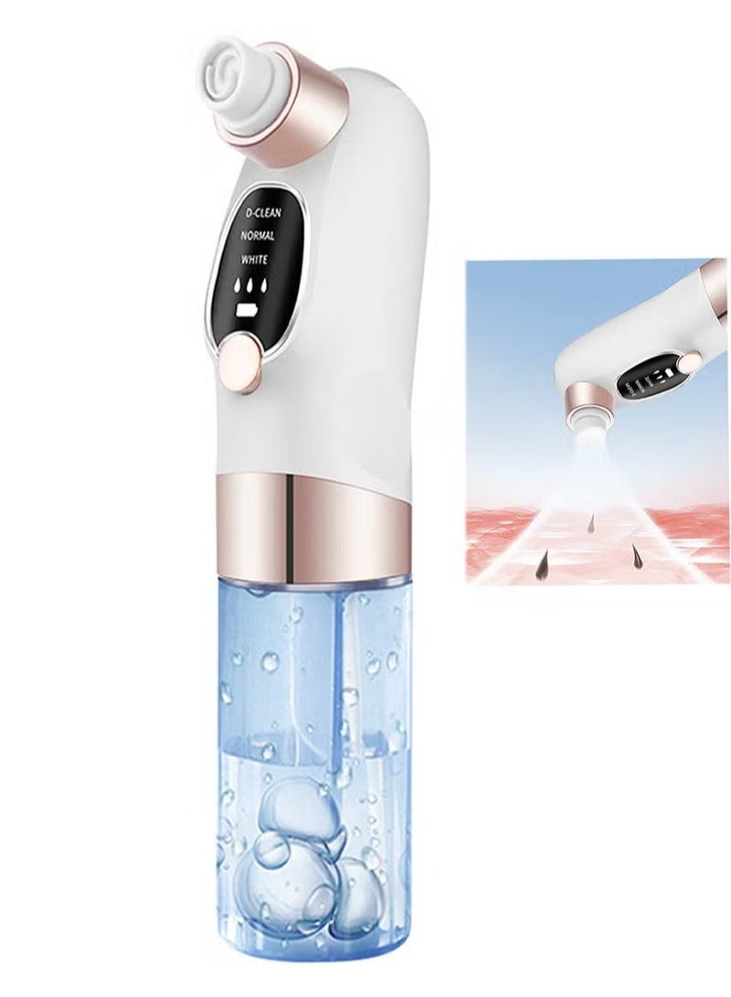 Blackhead Remover, Pore and Facial Vacuum Cleaner, USB Rechargeable Blue Light Cleaning Tools with 3 Modes and 6 Probes - Image 1