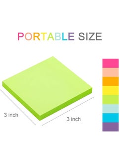 16 Pack Sticky Notes 3X3 In 50 Sheets Pad Total 800 Sheets 8 Bright Colors Sticky Note Pads Bulk Self Stick Pads Colorful Memo Pad For Desk School Office Supplies - pzsku/Z681FC8216093B8BB3403Z/45/_/1740916121/882c6312-55f0-4cc1-a892-9e1b61170e30