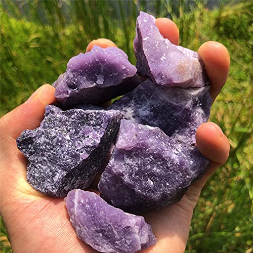Zenkeeper 1 Lb Large Rough Purple Mica Stone Raw Lepidolite Crystal Stone Natural Purple Crystal Stone Mineral Specimen Gemstone Healing Crystals and Stones - Image 3