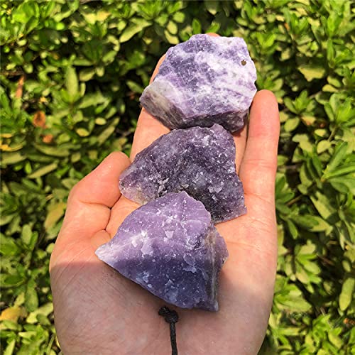 Zenkeeper 1 Lb Large Rough Purple Mica Stone Raw Lepidolite Crystal Stone Natural Purple Crystal Stone Mineral Specimen Gemstone Healing Crystals and Stones - Image 4